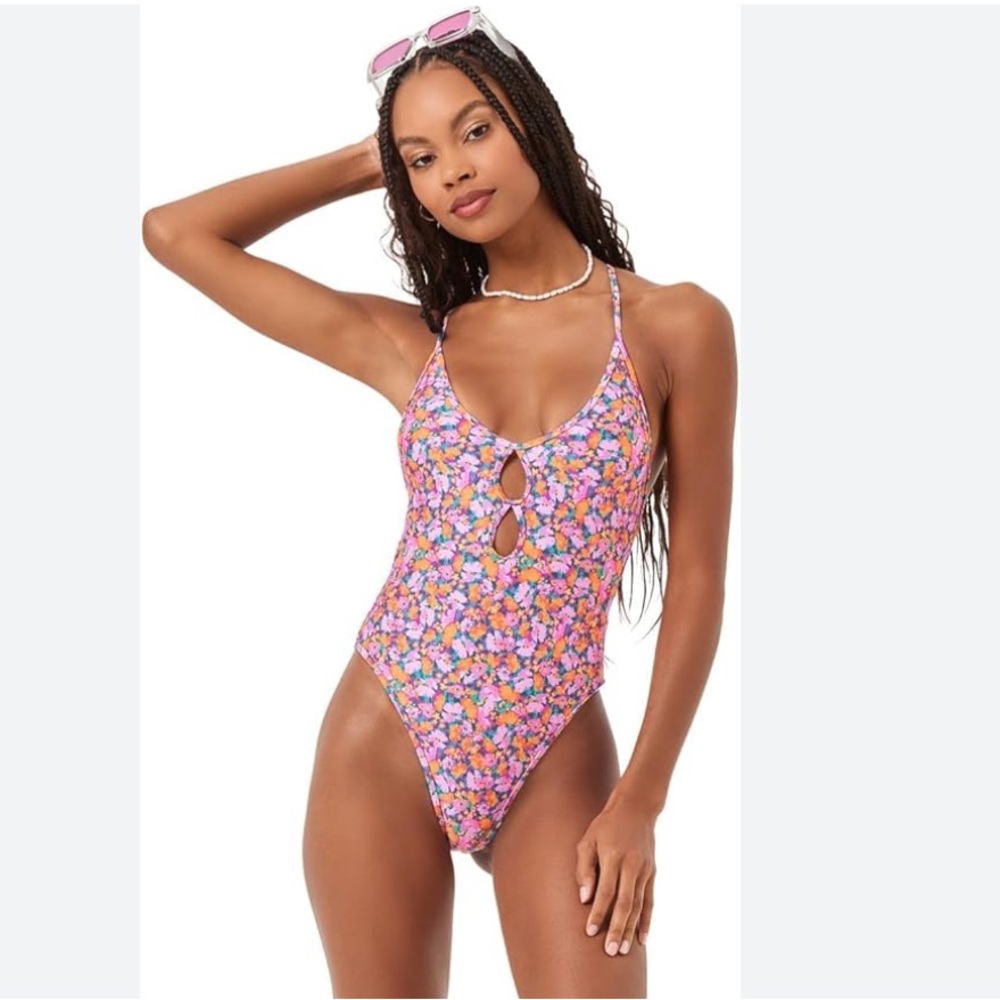 NWT L*Space Clover Floral One-Piece Swimsuit
